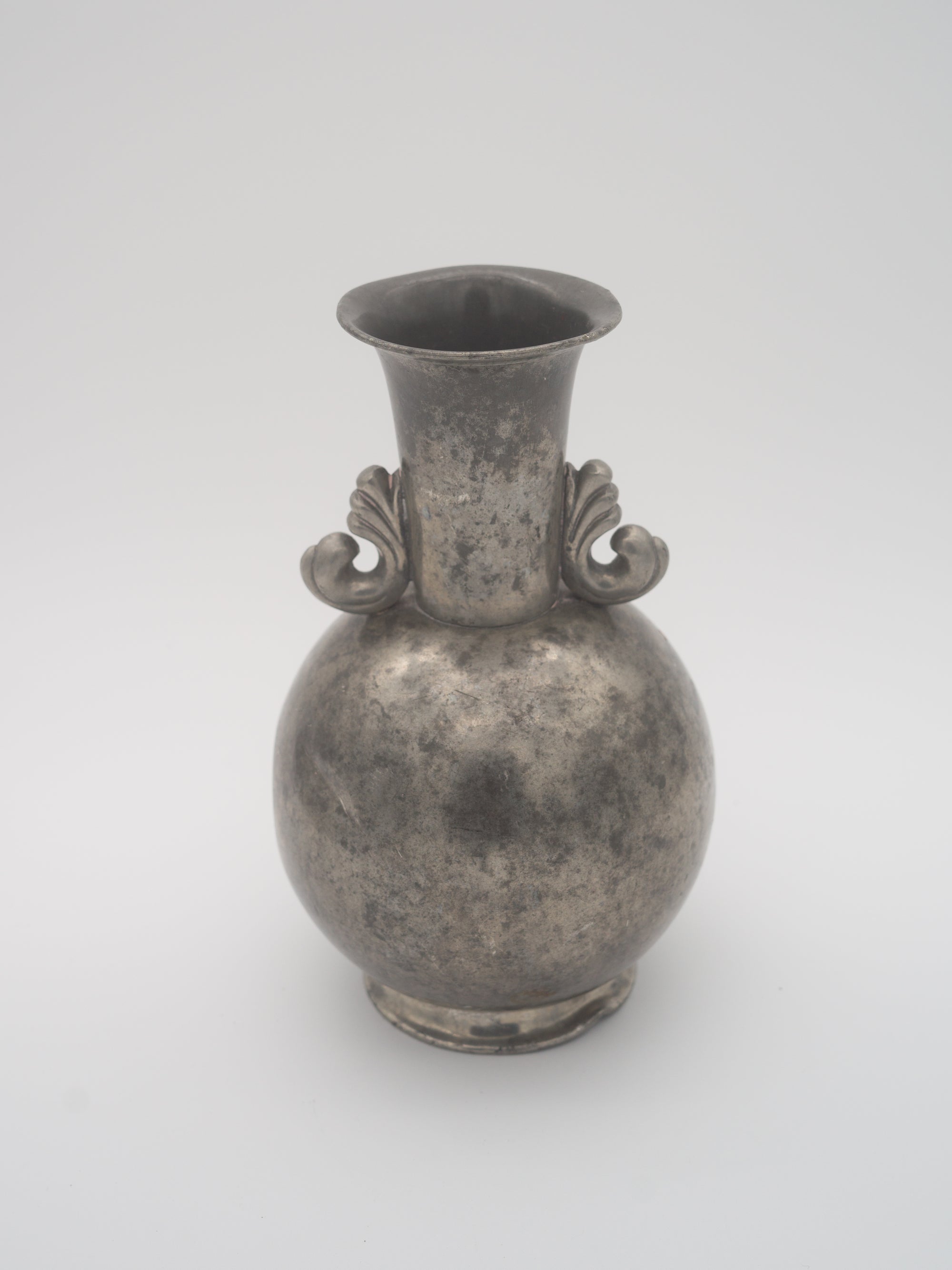 Pewter 80s vase